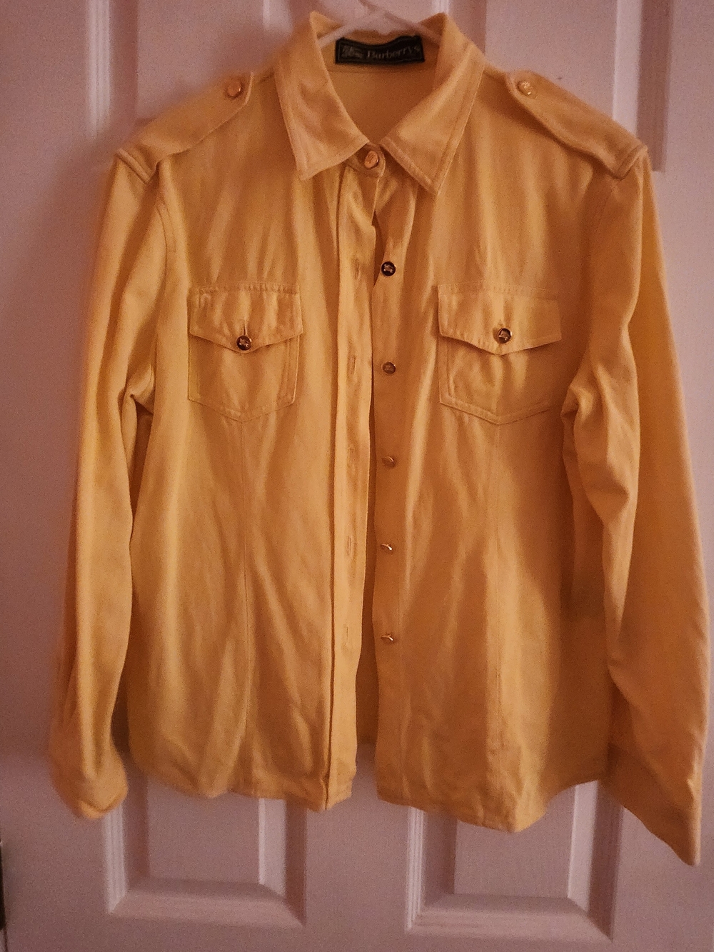 Vintage BURBERRYS yellow Blouse